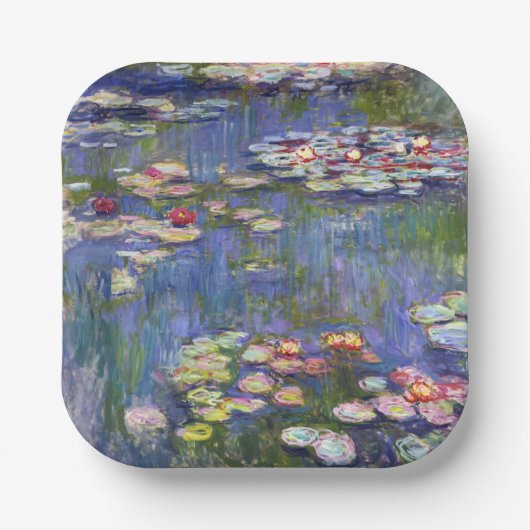 Claude Monet - Water Lilies / Nympheas Pappteller (Vorderseite)