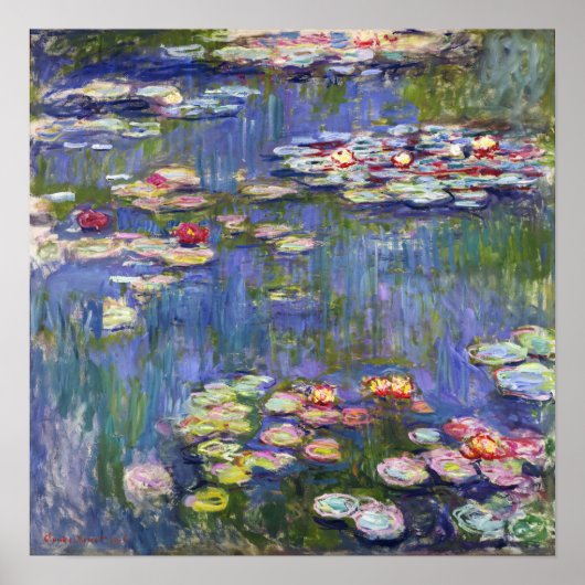 Claude Monet - Water Lilies / Nympheas Poster (Vorne)