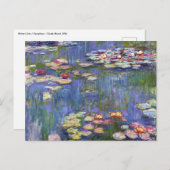 Claude Monet - Water Lilies / Nympheas Postkarte (Vorne/Hinten)