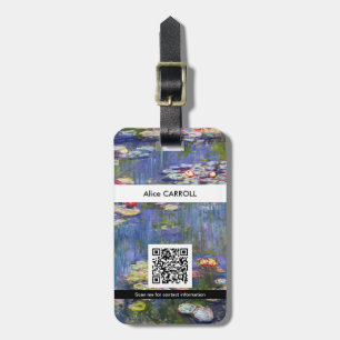 Claude Monet - Water Lilies / Nympheas - QR-Code Gepäckanhänger