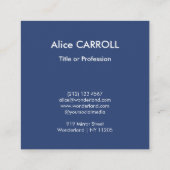 Claude Monet - Water Lilies / Nympheas - QR-Code Quadratische Visitenkarte (Rückseite)