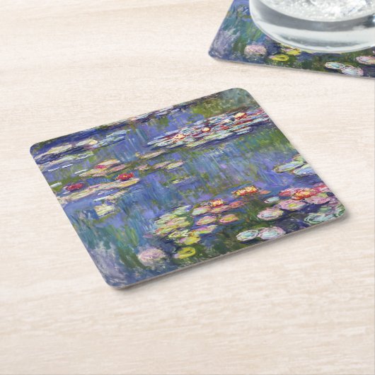 Claude Monet - Water Lilies / Nympheas Rechteckiger Pappuntersetzer (angewinkelt)