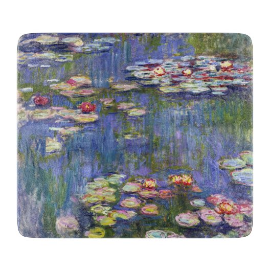 Claude Monet - Water Lilies / Nympheas Schneidebrett (Vorderseite)