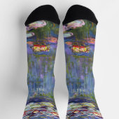 Claude Monet - Water Lilies / Nympheas Socken (Oben)