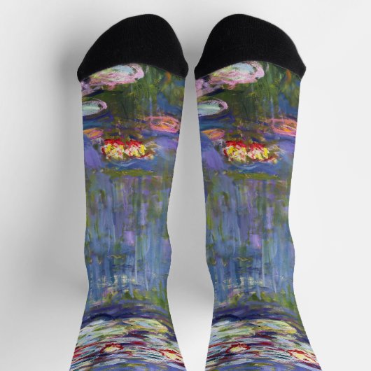 Claude Monet - Water Lilies / Nympheas Socken (Oben)