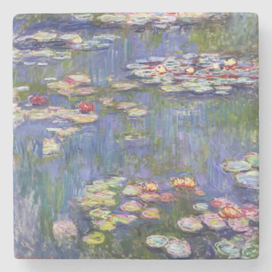 Claude Monet - Water Lilies / Nympheas Steinuntersetzer (Vorderseite)