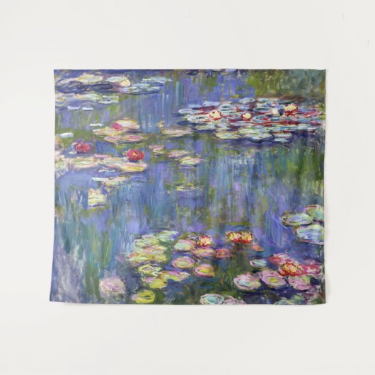 Claude Monet - Water Lilies / Nympheas Wandteppich (Vorderseite (Horizontal))