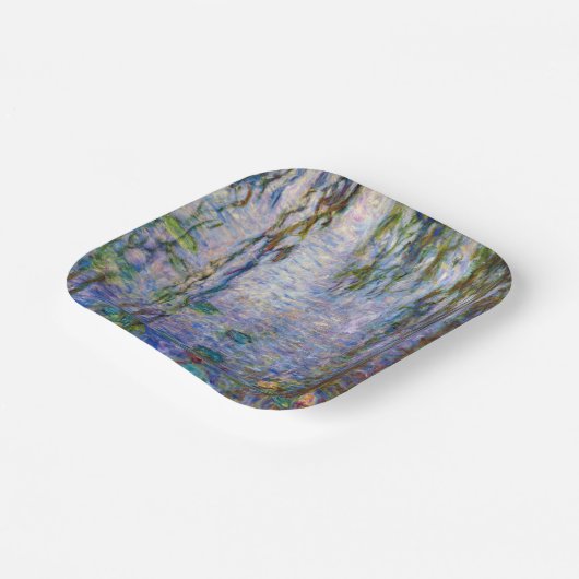 Claude Monet - Water Lilies Pappteller (Gewinkelt)