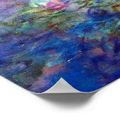 Claude Monet - Water Lilies Poster (Ecke)