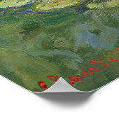 Claude Monet Water Lilies Poster (Ecke)