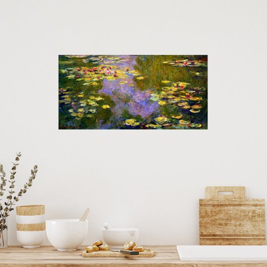 Claude Monet: Water Lilies Poster (Küche)