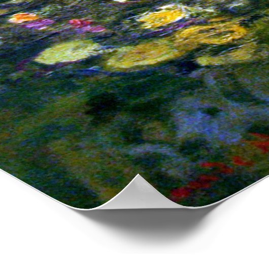 Claude Monet: Water Lilies Poster (Ecke)
