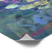 Claude Monet Water Lilies Poster (Ecke)