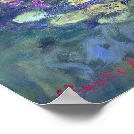 Claude Monet Water Lilies Poster (Ecke)