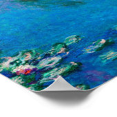 Claude Monet - Water Lilies Poster (Ecke)