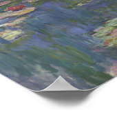 Claude Monet - Water Lilies Poster (Ecke)