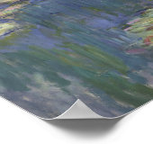 Claude Monet - Water Lilies Poster (Ecke)