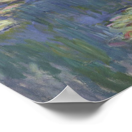 Claude Monet - Water Lilies Poster (Ecke)