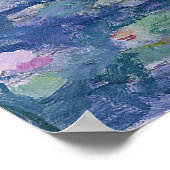 Claude Monet Water Lilies Poster (Ecke)