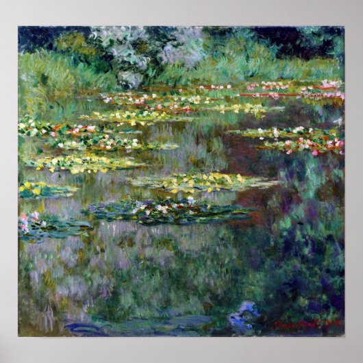 Claude Monet Water Lilies Poster (Vorne)