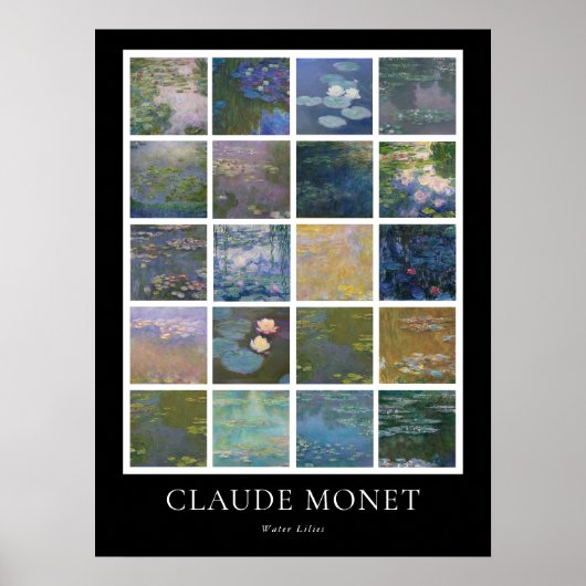 Claude Monet Water Lilies Poster (Vorne)