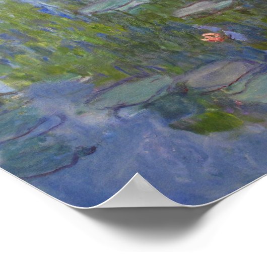 Claude Monet - Water Lilies Poster (Ecke)