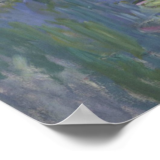 Claude Monet - Water Lilies Poster (Ecke)