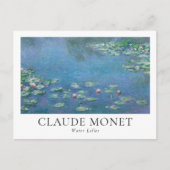Claude Monet Water Lilies Postkarte (Vorderseite)