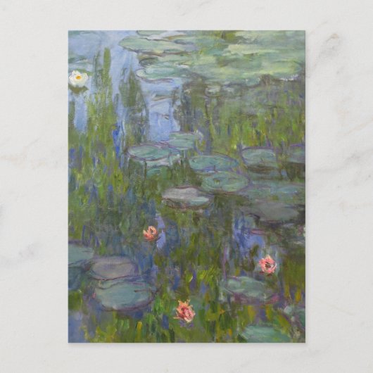 Claude Monet - Water Lilies Postkarte (Vorderseite)