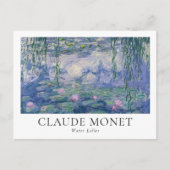 Claude Monet Water Lilies Postkarte (Vorderseite)