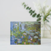Claude Monet Water Lilies Postkarte (Stehend Vorderseite)