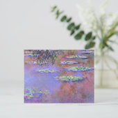 Claude Monet Water Lilies Postkarte (Stehend Vorderseite)