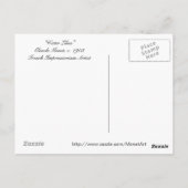 Claude Monet Water Lilies Postkarte (Rückseite)