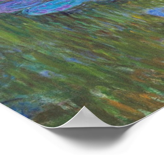 Claude Monet - Water Lilies Purple Poster (Ecke)