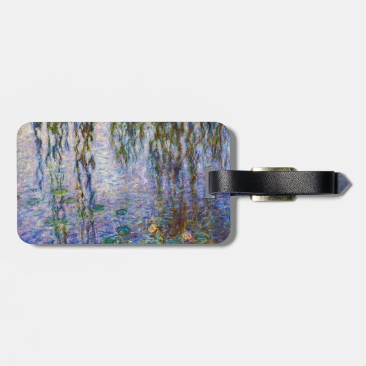 Claude Monet - Water Lilies - QR-Code Gepäckanhänger (Rückseite horizontal)