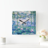CLAUDE MONET - Water lilies Quadratische Wanduhr (Zuhause)