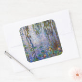 Claude Monet - Water Lilies Quadratischer Aufkleber (Umschlag)