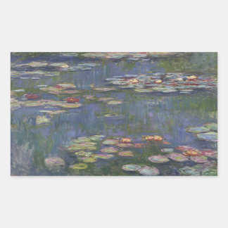 Claude Monet - Water Lilies Rechteckiger Aufkleber