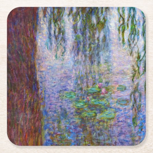 Claude Monet - Water Lilies Rechteckiger Pappuntersetzer (Vorderseite)