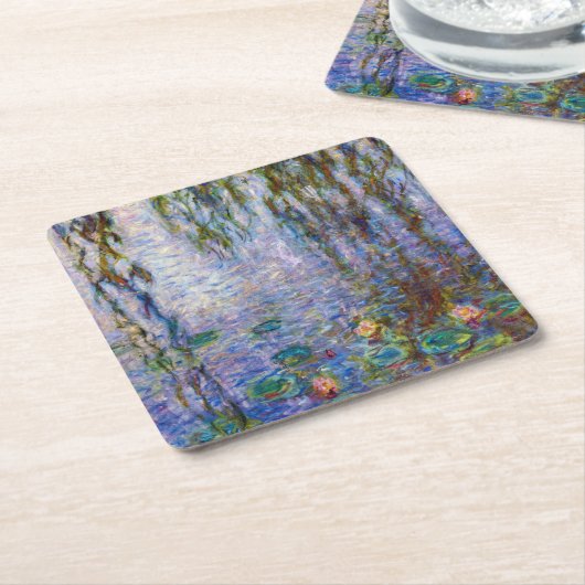 Claude Monet - Water Lilies Rechteckiger Pappuntersetzer (angewinkelt)