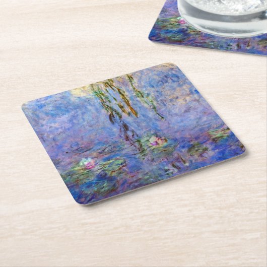 Claude Monet - Water Lilies Rechteckiger Pappuntersetzer (angewinkelt)