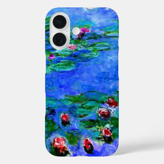 Claude Monet - Water Lilies (rot) Case-Mate iPhone Hülle (Rückseite)