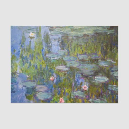 Claude Monet Water Lilies Seidenpapier (Vorderseite)