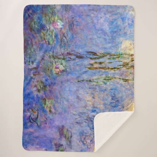Claude Monet - Water Lilies Sherpadecke (Vorderseite)