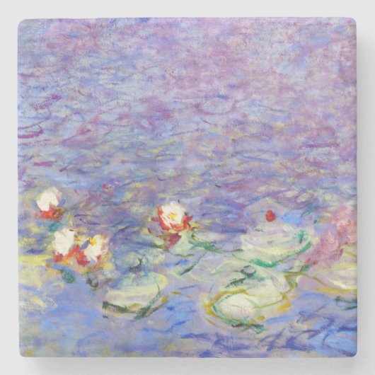 Claude Monet - Water Lilies Steinuntersetzer (Vorderseite)