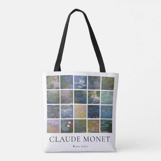 Claude Monet Water Lilies Tasche (Rückseite)