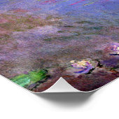 Claude Monet - Water-Lilies, The Clouds, Poster (Ecke)