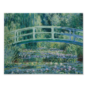 Claude Monet - Water Lilies und Japanische Brücke Fotodruck