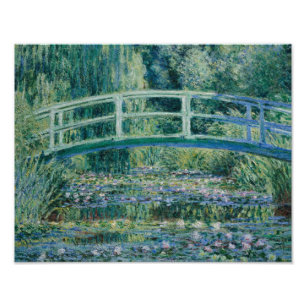 Claude Monet - Water Lilies und Japanische Brücke Fotodruck