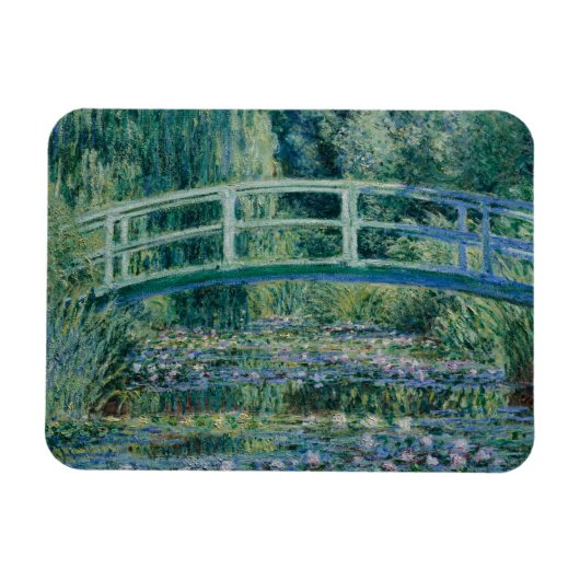Claude Monet - Water Lilies und Japanische Brücke Magnet (Horizontal)
